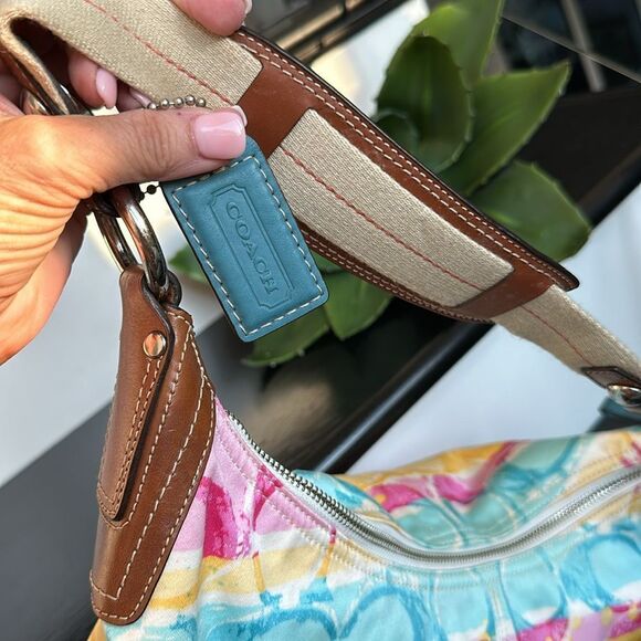 Coach Multicolor Signature Hobo Bag - Picture 10 of 11